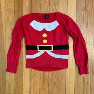 Girls LOL Vintage Santa Christmas Sweater size XS